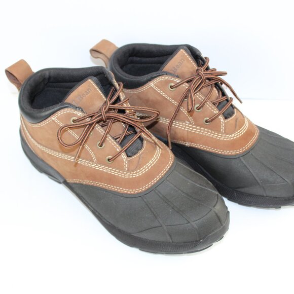 LL Bean Men's Size 13 Medium Brown Leather Insulated Hunting   Boots. - Picture 3 of 10